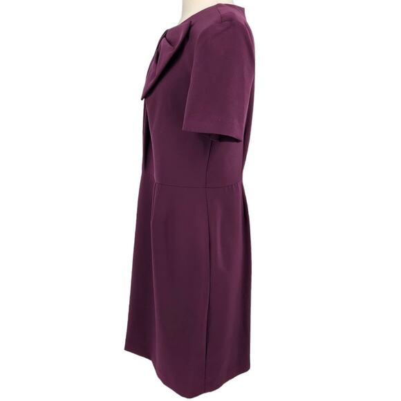 IMNYC Isaac Mizrahi Maroon Dress Size 8 - Picture 4 of 6